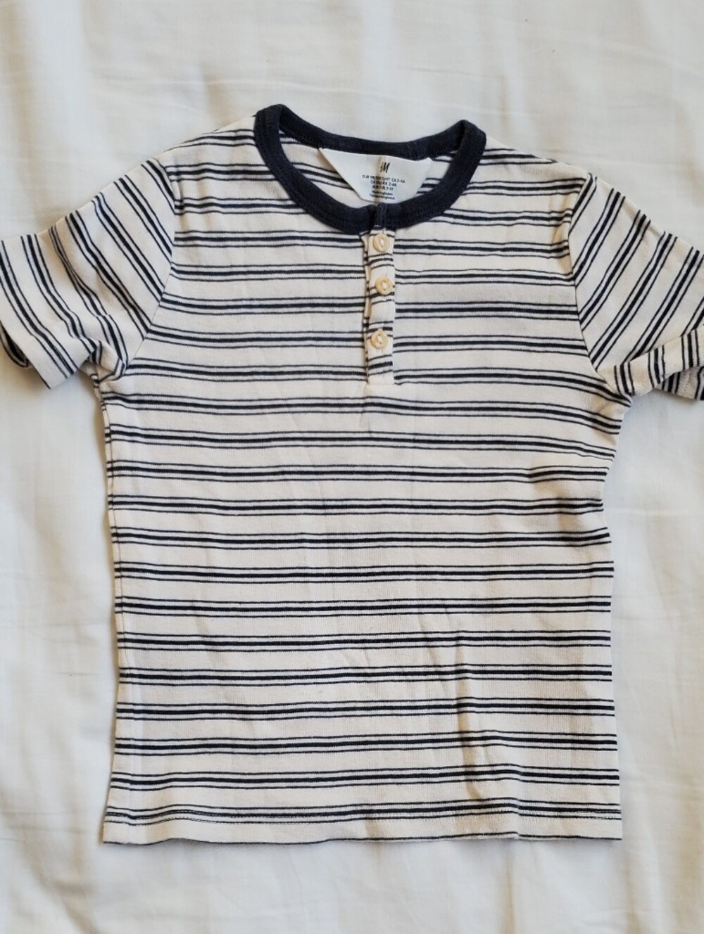 H&M Striped Henley T-Shirt Boys
